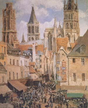  The Old Marketplace in Rouen and the Rue de I'Epicerie (mk09)